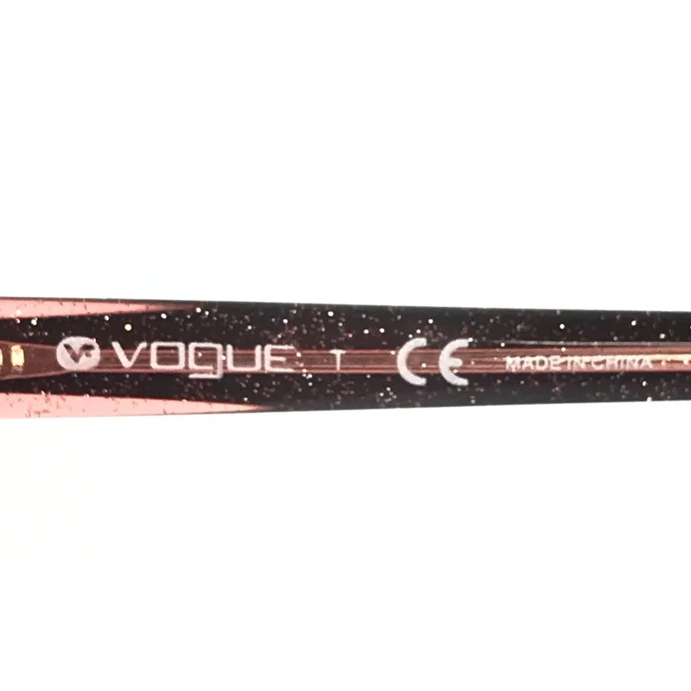 Vogue Eyeglasses Frames VO2647 1689 Black Transparent Pink Full Rim 50-16-130